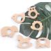 Baby Teether Wooden Teething Toys - Forest Animals DIY Bracelet Clip Necklace Set of 6 - Buy Online on GoSupps.com
