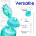 Fidus 64oz Motivational Water Bottle with Paracord Handle & Straw - BPA Free, Leakproof Jug with Time Marker - Cyan/Purple Gradient - Buy Online on GoSupps.com