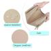 Large Vegan Leather Makeup Bag Zipper Pouch Travel Cosmetic Organizer - Brown - Buy Online on GoSupps.com