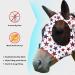 Harrison Howard Super Comfort Stretchy Fly Mask - UV Protection Large Eye Space Medium Size Red & Blue Star Design - Buy Online on GoSupps.com