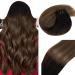 Vivien tress real hair extensions brown brown extensions to take black balayage dark brown with ashblond real hair treat extensions 35cm 80g #1b/4/18 14 zo11 2-1 dresses #1b/4/18