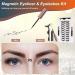 Magnetic Eyelashes Kit with Eyeliner - Natural False Eyelashes, 10 Pairs, Tweezers Included - Buy Online on GoSupps.com