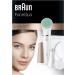 Braun FaceSpa 3-in-1 Epilator Hair Removal & Cleansing Brush | Lighted Mirror & Beauty Pouch Included | White 851V - Buy Online on GoSupps.com