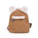 Childhome children's backpack baby school kindergarten crib two subjects lunchbag/bottles suitable removable safety buckle water -repellent my first bag suede