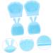 8 Pcs Rabbit Ears Facial Brush Silicone Face Silicone Face Cleanser Face Lotion for Women Handheld Massagers Home Facial Brush Face Cleaner Silica Gel Washbasin Miss Manual Light Bluex2pcs 7.5x7.5cmx2pcs - Buy Online on GoSupps.com
