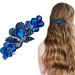 Vintage Blue Flower Jewelry Design Hairpin Rhinestone Flower Hair Clips Hair Barrette for Women and Girls French Style Hairclips Hair Accessories