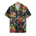 HYPERFAVOR Tropical Barber Shirts for Men- Casual Short Sleeve Barber Shirt Men- Unique Barber Hawaiian Shirts for Men 5X-Large V7