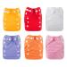 ALVABABY Pocket Newborn Cloth Diapers for Less Than 12pounds 6pcs + 12 Inserts 6SVB05 Snaps 6svb05 6 Count (Pack of 1)