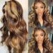 Body Wave Ombre Lace Front Wig for Black Women | 4/27 Highlight | Pre Plucked with Baby Hair | 150% Density | 16 Inch - Buy Online on GoSupps.com