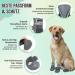 Slowton Dog Shoes - Waterproof Non-Slip Boots for Small & Medium Dogs Reflective Velcro Fastener Winter Paw Protection (Gray Size 8) - Buy Online on GoSupps.com