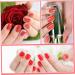 Gel Nail Stickers Semi Cured Gel Nails Self Adhesive Nail Stickers Full Wraps Nail Polish Strips Stick On Gel Nails Art Bright Red - Buy Online on GoSupps.com