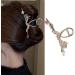 amangul Shining Dragon Shape Hair Claw Hot Girls Cheongsam Chinese Style Dragon Ponytail Hair Clip for Woman(2 Grippers Silver Dr) - Buy Online on GoSupps.com