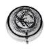 The Abstractionist Treeround Pill Box 3 Compartment Round Pill Box Organizer Portable Travel Pill Box for Traveling.