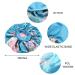 COOLCHI 3 Pack Satin Silk Bonnet Sleep Caps for Women - Blue, White, Purple | Elastic Band Night Sleeping Head Cover for Long Braids, Curly Natural Hair - Buy Online on GoSupps.com