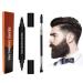 N/K waterproof bare pencil filler kit beard pencil hairdressing pen and beard brush male mustache repair form beard care accessories for nner