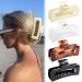 Extra Large 5 inch Hair Clips for Women - CUBACO 4pcs Acrylic Claw Clips for Thick Hair | Non-Slip and Stylish Hair Accessories for Long Hair | Durable XL Giant Hair Barrettes - Oversized Rectangle Jaw Clips - Buy Online on GoSupps.com