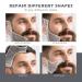 NewBang 9-Piece White Barber Pencil Set - Hairline Razor Trace Pencils, Beard Guide, Outliner, Shaping, Sharpener, Brush, Ruler - Buy Online on GoSupps.com