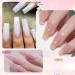 Poly nail kit poly gel nail kit poly nail kit with UV light - Nude 7 colors Thickening nail art builder for women and beginners - Buy Online on GoSupps.com