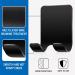 Razor Bracket Shower Black - 4 Pcs Stainless Steel 304 Shaver Holder No Drill Self-Adhesive Smooth Edges - Buy Online on GoSupps.com