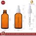 Handsunity 50ml Amber Glass Pipette Bottle Set - 88 Stk Pharmacy Glass with White Caps & 5 Aids | International Shipping Available - Buy Online on GoSupps.com