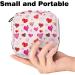MUOOUM Color Love Heart Sanitary Napkin Storage Bag | Portable Menstrual Cup Pouch & Nursing Pad Holder | Multi-colored - Buy Online on GoSupps.com