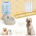 Gravity Pet Feeder & Water Dispenser Set - 3.8L Capacity for Small to Large Pets - Automatic Feeding Station for Dogs, Cats, Puppies, Kittens, Rabbits, Bunnies - A-Marble Design - Buy Online on GoSupps.com