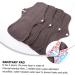12-Pack Washable Charcoal Menstrual Pads Super Absorbent Comfortable Waterproof Night Cloth for Women | Eco-Friendly & Reusable - Buy Online on GoSupps.com