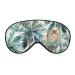 Tropical Palm Trees Tiger Sleep Mask Eye Cover for Sleeping Blindfold with Adjustable Strap Blocks Light Night Travel Nap for Men Women