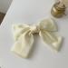 2PCS Big Bow Hair Clips for Women - Black Light Purple Ribbon French Hair Barrettes - Buy Online on GoSupps.com