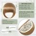 Bangs Hair Clip In Bangs Ash Brown Thick Bangs Fringe with Temples Hairpieces for Women Bangs in Hair Extensions for Daily Wear Hair Extensions(NLH1007-10) - Buy Online on GoSupps.com