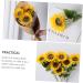 Zerodeko 4pcs Simulated Sunflower Wedding Decorations for Ceremony House Decorations for Home Sunflower Party Supplies Artificial Flower Bouquet Wedding D cor Silk Flower Props Household - Buy Online on GoSupps.com