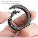 TISUR Titanium Round Carabiner Clip - Black Small Keychain D-Ring Spring Hook Key Ring - Buy Online on GoSupps.com