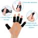 Topbine 5-Piece Metal Finger Support Set | Finger Rails for Sports Injuries & Joint Pain | Black | Ideal for Adults & Children - Buy Online on GoSupps.com