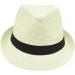 NAVISIMA 1920s Panama Style Fedora Hats for Men, Women, and Kids - Beige Sun Hat with Band - Trilby Summer Beach Hat - Medium - Buy Online on GoSupps.com