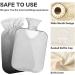Black White Gradient Hot Water Bottle with Cover | 1L Pain Relief & Hand Feet Warmer | Ideal for Sports Injuries - Buy Online on GoSupps.com
