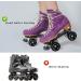8 Pack 78A Quad Roller Skate Wheels 65x36mm with ABEC-9 Bearings | Outdoor/Indoor Double Row Skating | Black - Buy Online on GoSupps.com