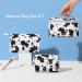MIRASON Set of 3 Makeup Bags for Purse and Travel - PU Leather Cosmetic Organizer Set - Cow Print, Washable and Waterproof - Great Gift for Women and Girls - Buy Online on GoSupps.com
