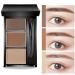 3-Color Eyebrow Powder Palette - Enhance Your Brows with Mirror | Brown Light Brown Skin Tone Makeup (2 - Buy Online on GoSupps.com