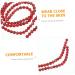 NUOBESTY 2pcs Imperial Stone Beads Bracelet Necklace Jewelry Making Beads Bead Bracelet Gemstone Stretch Bracelet Stone Beaded Bracelet Stone Bead Jewelry Beading Emperor Stone Turquoise Red 0.60X0.60X0.60CM - Buy Online on GoSupps.com
