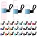 24 Pieces Mini Lip Balm Holder Keychain Elastic Lip Balm Holders Keychain Car Lipstick Holder Sleeves Clip on Lip Gloss Holders for Keys Purse