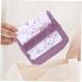 High Capacity Tampon Bag for Women & Girls - Stylish Menstruation Pillow Storage | Violet 13x12x1cm - Buy Online on GoSupps.com