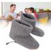 Focae Heated Foot Warmer - Soft Plush Heating Boots & USB Charging Slippers for Foot Pain Relief (Gray) - Buy Online on GoSupps.com