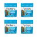 Flackers Organic Flax Seed Crackers, Sea Salt, 5 oz Bags, 4-Pack