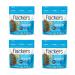 Flackers Organic Flax Seed Crackers, Sea Salt, 5 oz Bags, 4-Pack