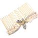 FRCOLOR Hairpins Accessories hair accessories Hair up crystal hair gold crystal bride Crystal wedding hair pearl hair clip rhinestones pearl wedding alloy Miss hair bridal hair Comb - Buy Online on GoSupps.com