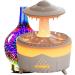 Rain Cloud Humidifier Oil Diffuser Water drip Aromatherapy Oil Diffuser & Zen Raining Cloud Night Light & Rain Drop Cloud Humidifier Mushroom Diffuser Relaxing Water Drop Sound for Bedside Sleeping