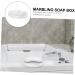 Ciieeo 2 Pcs Marble Soap Dish Sink Soap Holder Countertop Soap Dish Bath Soap Keeper Bathroom Soap Dish Bath Accessories Sponges Dish White Marbling Travel Storage Rack Resin - Buy Online on GoSupps.com