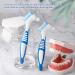 Annhua 2 Denture Brush - Double Sided Soft Bristles for Denture Cleaning and Retainers - Invisible Braces - Buy Online on GoSupps.com