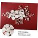 DOITOOL 1pc Comb Crystal Hairpin Flower Hair Decor Handmade Headwear Beautiful Hairband Wedding Hair Clip Pearl Hair Barrettes Bridal Hair Clip Tiara Alloy Decorate Vintage Bride - Buy Online on GoSupps.com