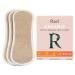 Rael Reusable Panty Liners Menstrual Organic Cotton Cover - Postpartum Essential Cloth Panty Liners for Women Washable Soft and Thin Leak Free Sensitive Skin (3 Count Brown) 3 Count (Pack of 1) Brown